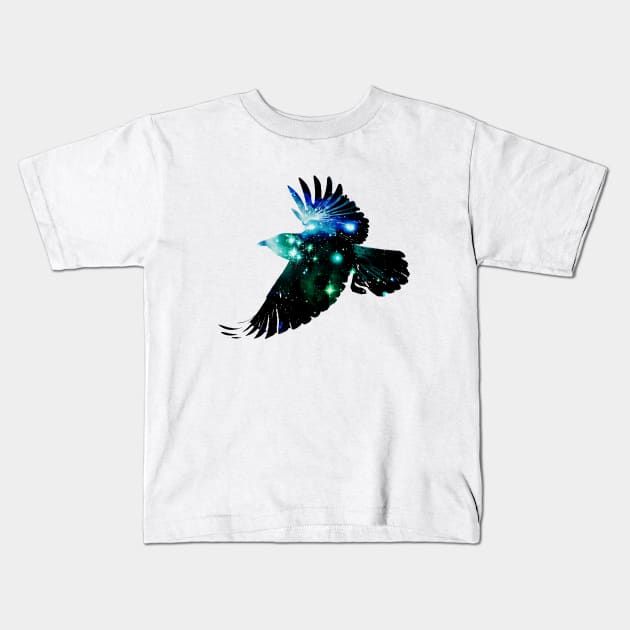 Raven Kids T-Shirt by Anastasiya Malakhova